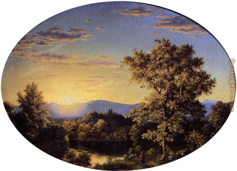 Twilight among the Mountains painting - Frederic Edwin Church Twilight among the Mountains art painting